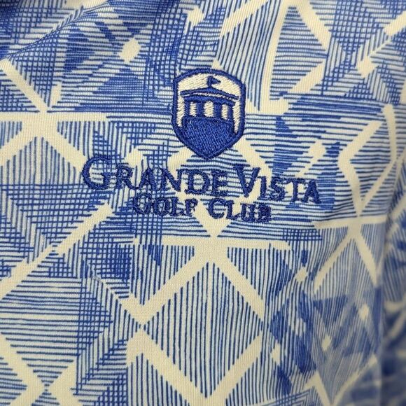 Adidas Golf Women's Medium Blue White Athletic Zip Front Jacket NWT Grand Vista - Picture 5 of 9